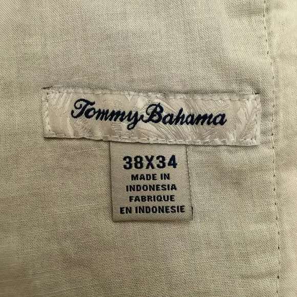 Tommy Bahama Boracay Flat Front Chino Pants Tencel Blend Men's 38x34 Dark Gray - Picture 6 of 13